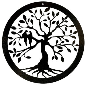 Tree Of Life Wall Art - Antique Black