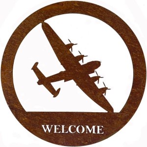 Lancaster Bomber Welcome Wall Art