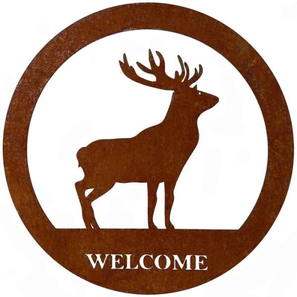 Stag Welcome Wall Art