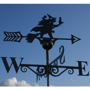 Witch and Cat Weathervane