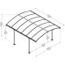 Tucson 4300 Grey Gazebo