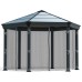 Roma Hexagonal Gazebo Net Curtain Set