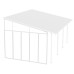 Palram 4m Patio Cover Side Wall - White