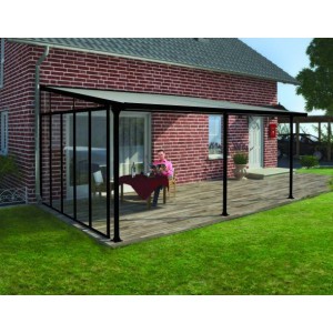 Palram 4m Patio Cover Side Wall - Grey