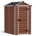 Palram Skylight 4 x 6 Plastic Shed - Amber