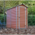 Palram Skylight 4 x 6 Plastic Shed - Amber