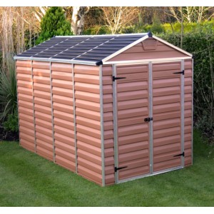 Palram Skylight 6 x 10 Plastic Shed - Amber