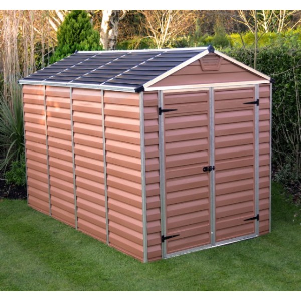 Palram Skylight 6 x 10 Plastic Shed - Amber