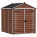 Palram Skylight 6 x 8 Plastic Shed - Amber