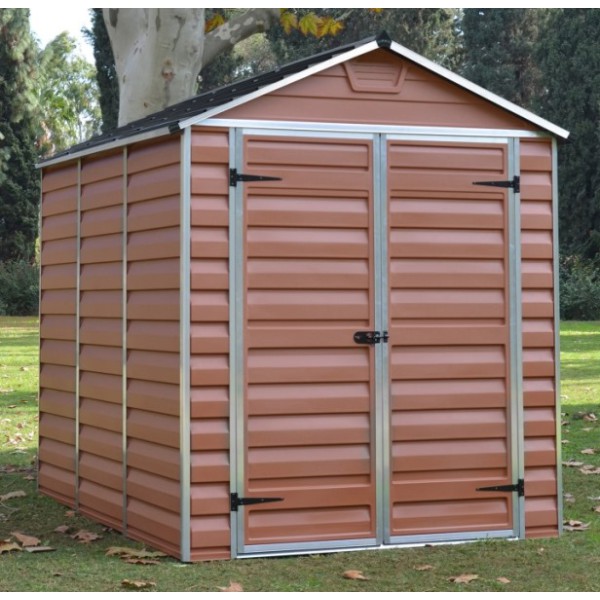 Palram Skylight 6 x 8 Plastic Shed - Amber