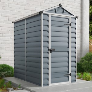 Palram Skylight 4 x 6 Plastic Shed - Grey