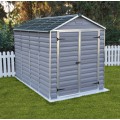 Palram Skylight 6 x 10 Plastic Shed - Grey
