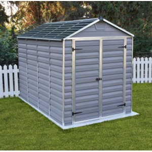 Palram Skylight 6 x 10 Plastic Shed - Grey