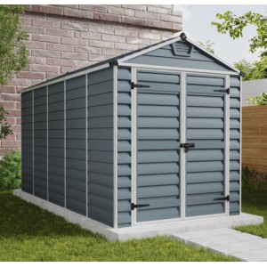 Palram Skylight 6 x 12 Plastic Shed - Grey