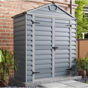 Palram Skylight 6 x 3 Plastic Shed - Grey