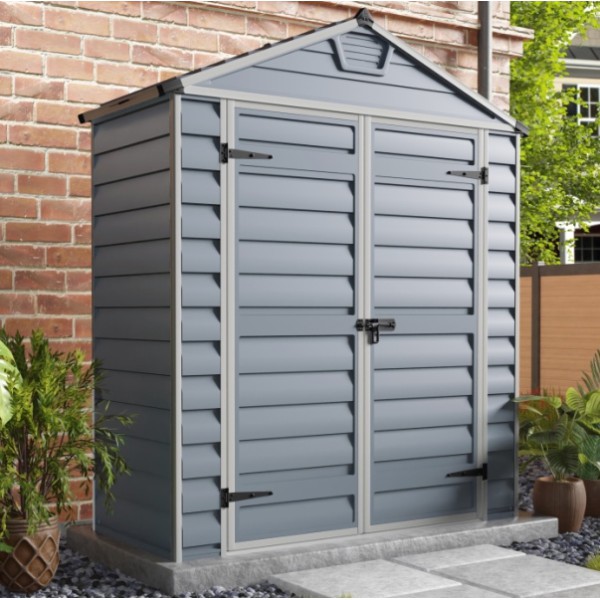Palram Skylight 6 x 3 Plastic Shed - Grey