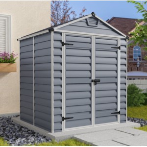 Palram Skylight 6 x 5 Plastic Shed - Grey