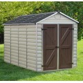 Palram Skylight 6 x 10 Plastic Shed - Tan