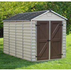 Palram Skylight 6 x 10 Plastic Shed - Tan