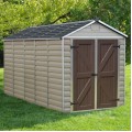 Palram Skylight 6 x 12 Plastic Shed - Tan