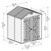 Palram Skylight 6 x 5 Plastic Shed - Tan