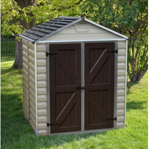 Palram Skylight 6 x 5 Plastic Shed - Tan