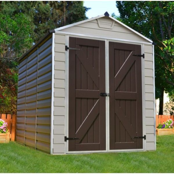 Palram Skylight 6 x 8 Plastic Shed - Tan