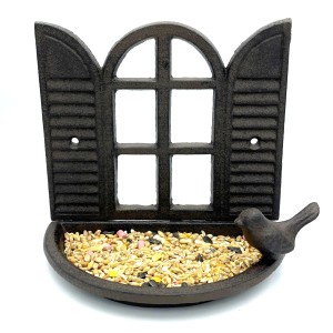 Cast Iron Window Bird Feeder