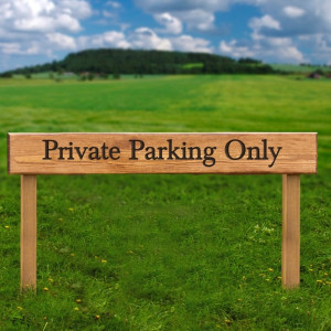 Personalised Engraved Garden Sign With Posts - 90cm