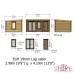 Elm 14 x 10 Log Cabin