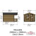 Maulden 10 x 10 Log Cabin with Veranda
