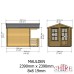 Maulden 8 x 8 Log Cabin with Veranda