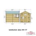 Warwick 6 x 8 Double Door Shiplap Apex Shed