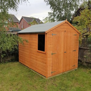 Warwick 6 x 8 Double Door Shiplap Apex Shed