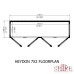 Heydon 7 x 2 Wall Greenhouse