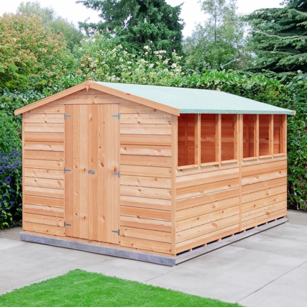 Overlap 8 x 10 Double Door Shed