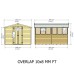 Overlap 8 x 10 Double Door Shed