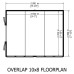 Overlap 8 x 10 Double Door Shed