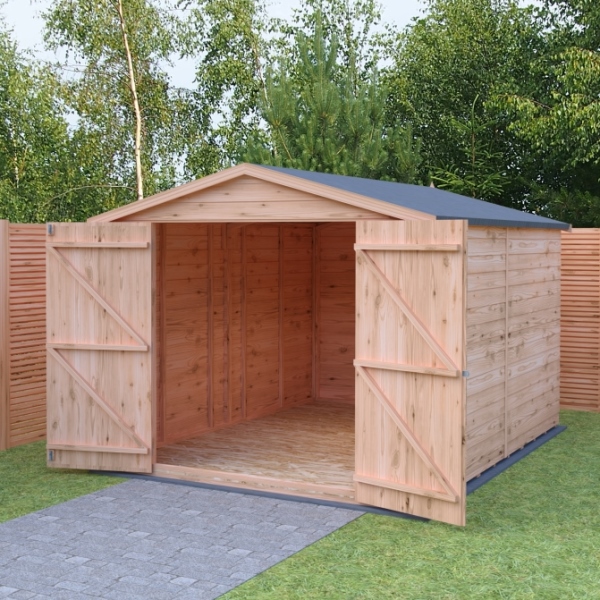 Overlap 8 x 10 Double Door Shed Without Windows