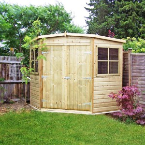 Pressure Treated 7 x 7 Corner Shed