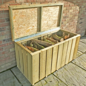 Pressure Treated Log Storage Box