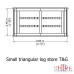 Triangular Tongue & Groove Log Store - Small