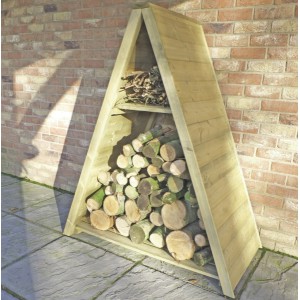 Large Triangular Tongue & Groove Log Store