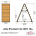 Large Triangular Tongue & Groove Log Store