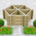 Pressure Treated Hexagonal Planter