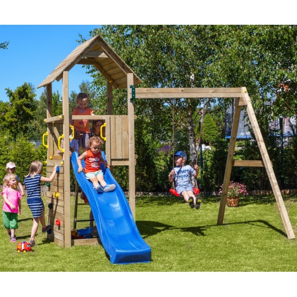 Adventure Peaks Fortress with Slide & Swing