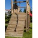 Adventure Peaks Fortress with Slide, Climbing Rope & Swing