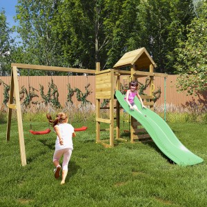Mixter Pressure Treated Climbing Frame with Swings and Slide