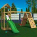 Fleppi Pressure Treated Climbing Frame with Swings and Slide
