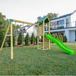Charly Pressure Treated Playfort with Swings and Slide